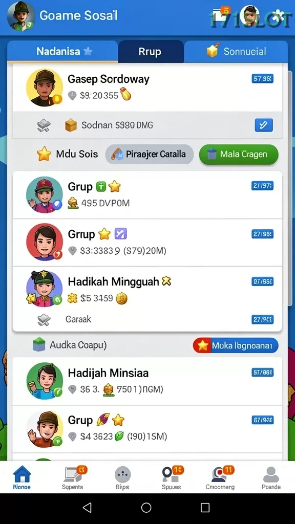 Cuplikan layar NX888 — aktivitas