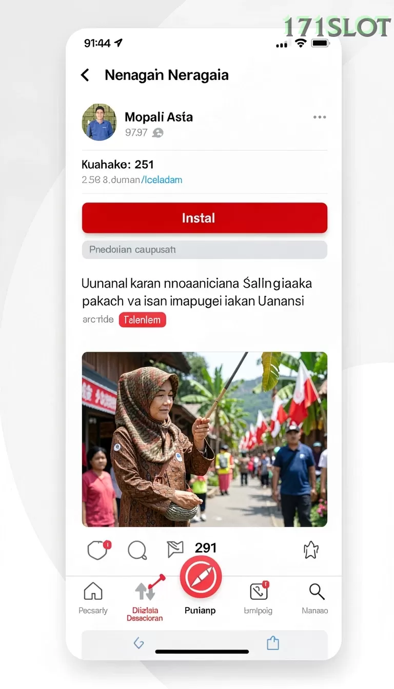 Cuplikan layar FB168 — pengaturan akun