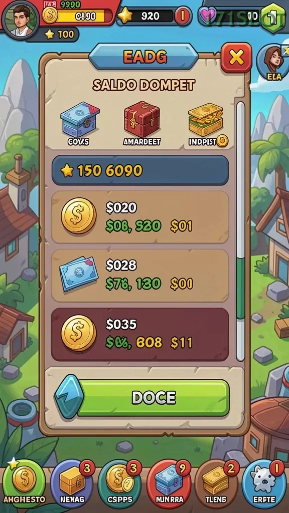 Cuplikan layar AXIATA4D — menu navigasi